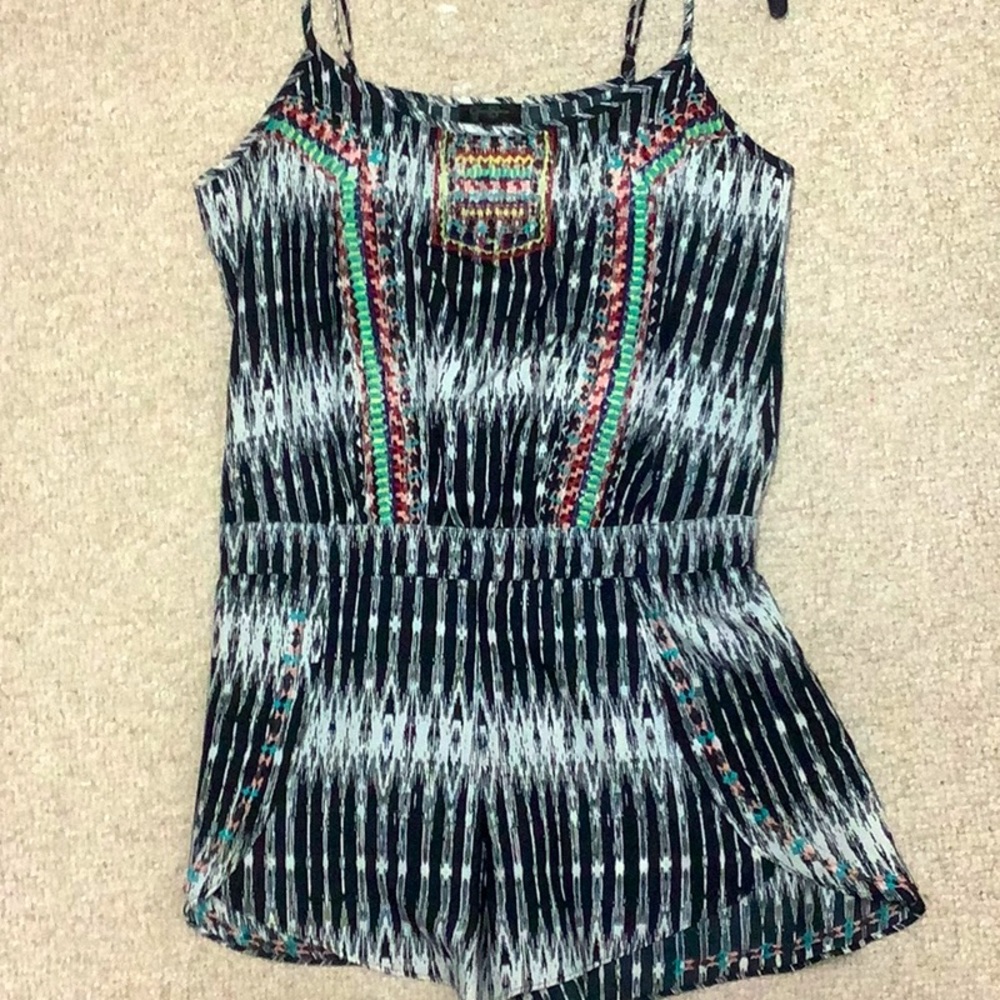 Black and white romper